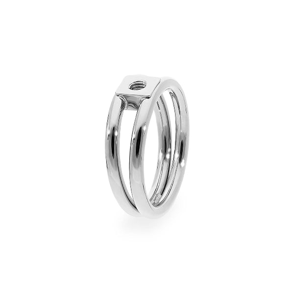 NEW ! Argolla ROMA SILVER