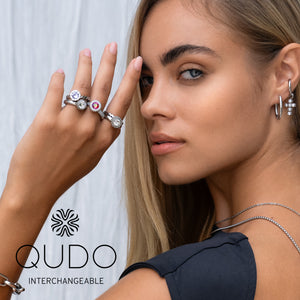 Argolla Qudo Deluxe Color Plata