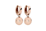 Aretes Intercambiables Qudo Color Rose Gold