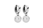 Aretes Intercambiables Qudo Color Plata