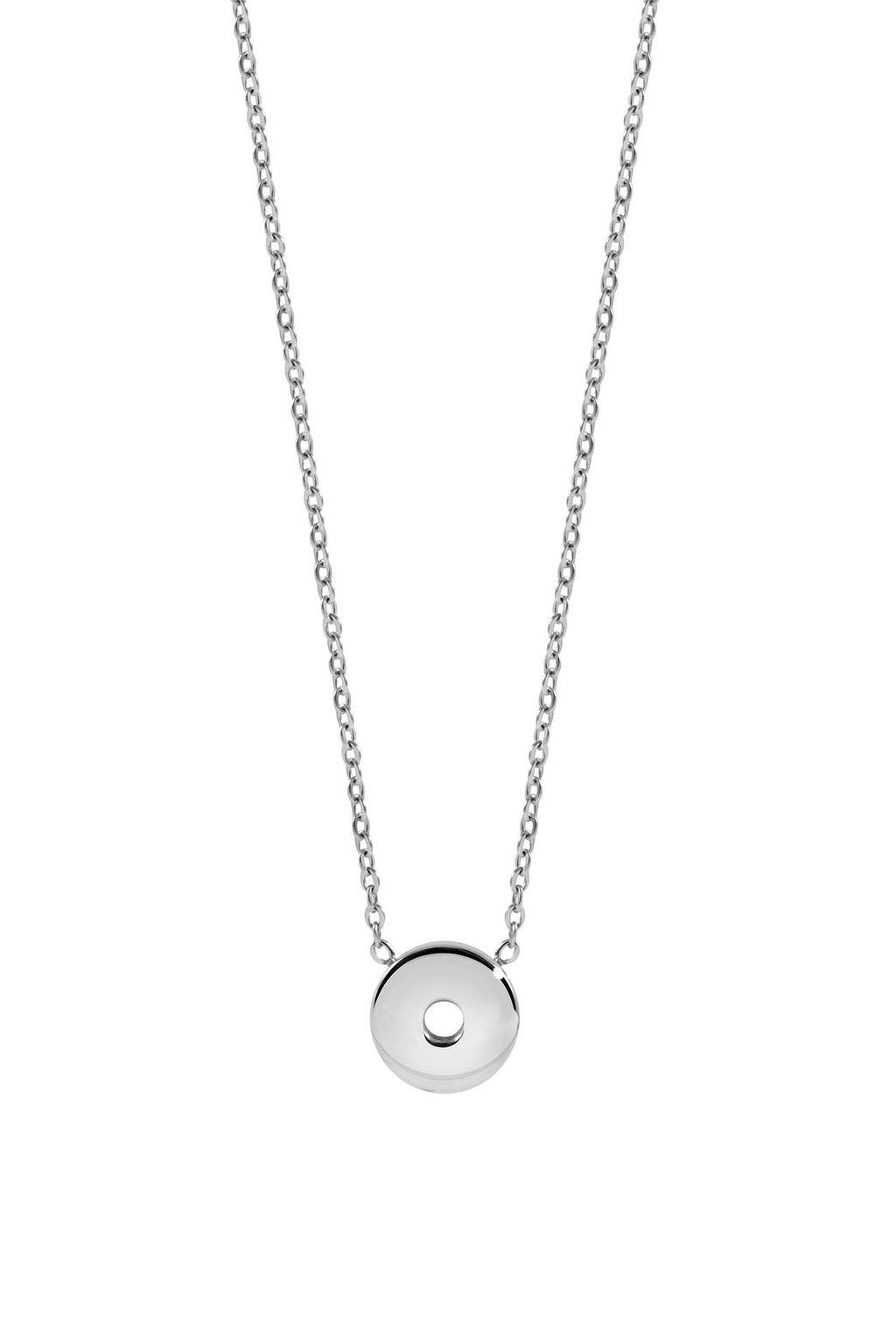 Collar Cadena Intercambiable Color Plata